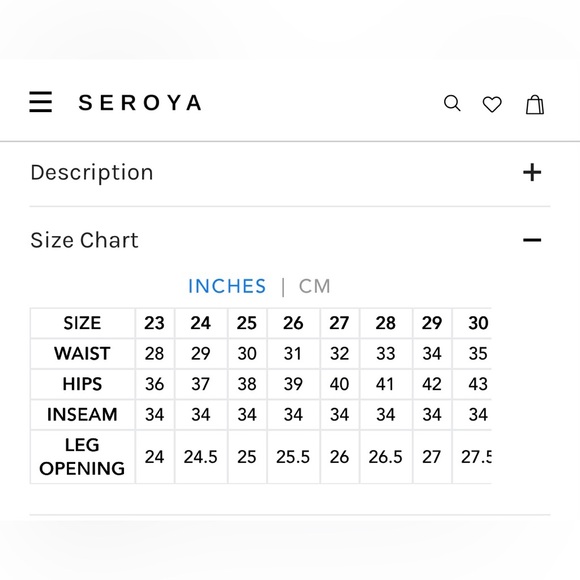 SER.O.YA SAPHIRA JEAN Wide Leg Skylight NWT✨ $298 NEW Sz 26 - Picture 15 of 15